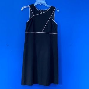 DONNA DEGNAN Black & White Sleeveless Dress Sz 8